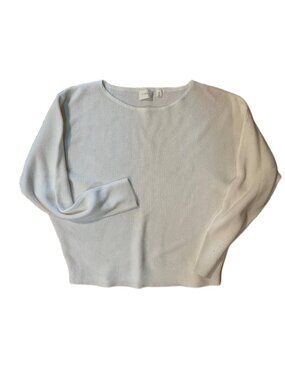 Cyrus White Sweater Rayon Blend Size M